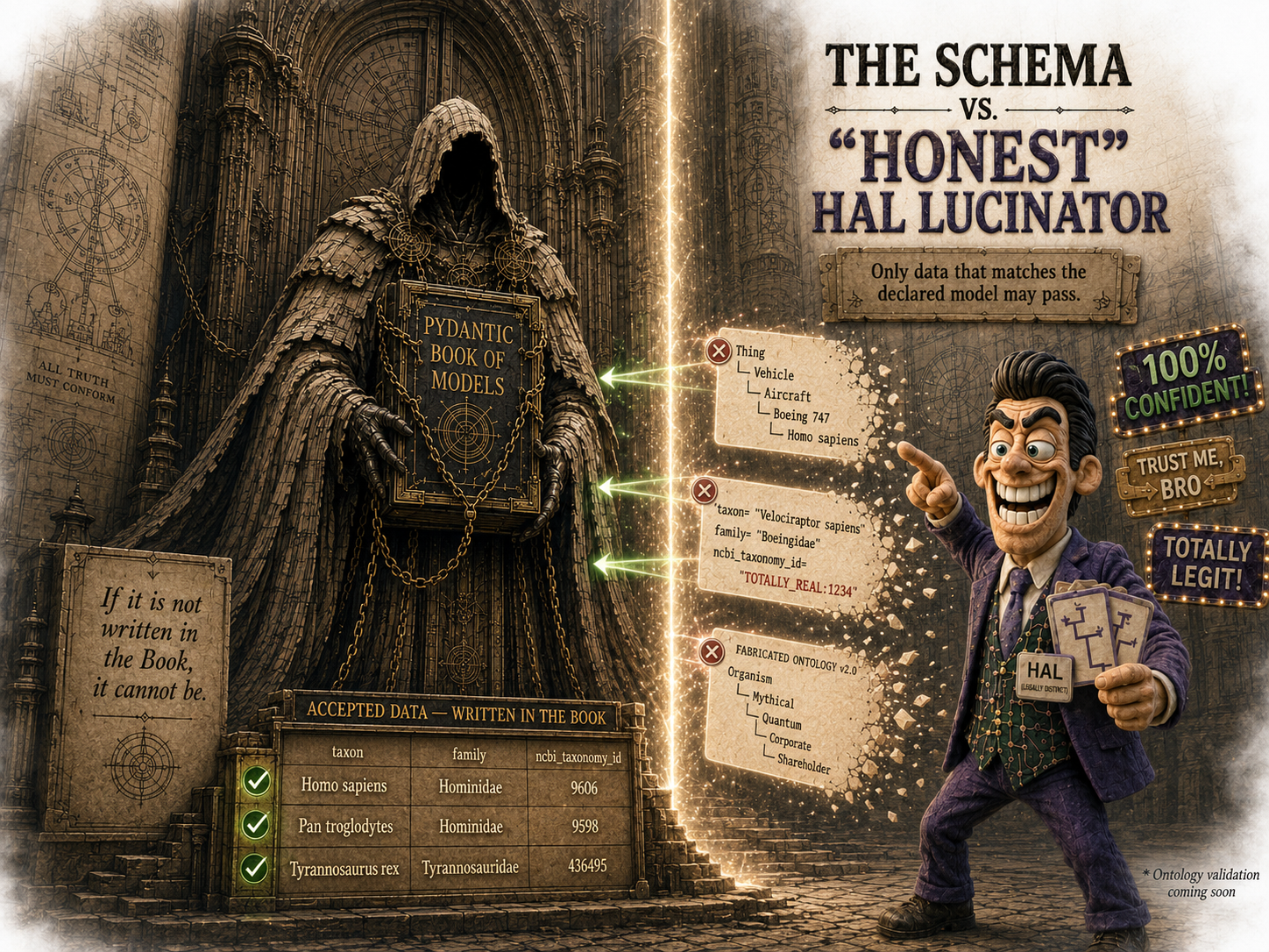 The Schema vs "Honest" HAL Lucinator